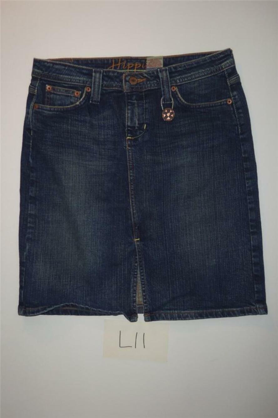 Hippie Blue Jeans Skirt Size 7 Womens -0713L11